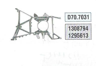 FAR TUTUCU BRAKET DAF XF 95 V-1 SOL 1295613-1308794 KAHVECI